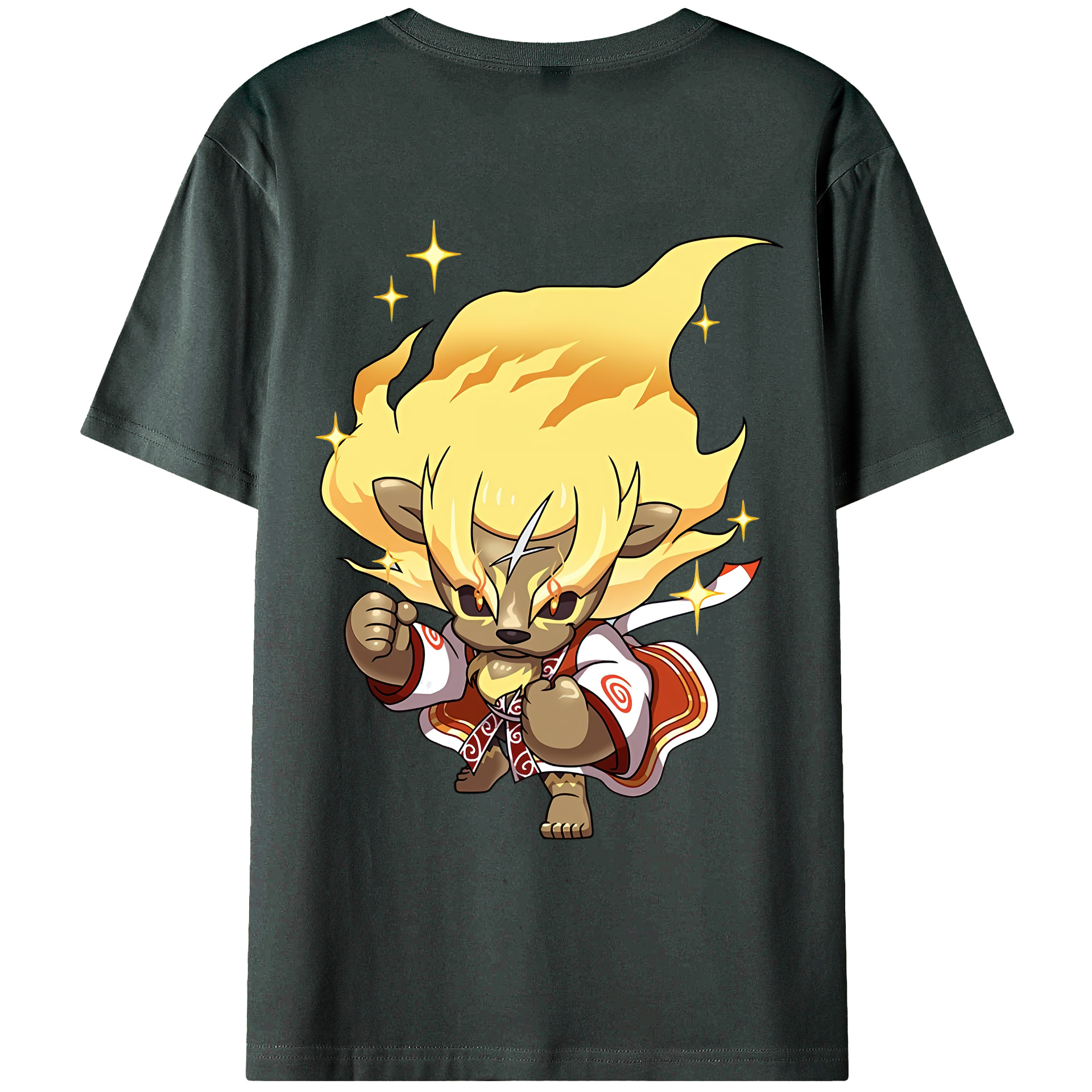 （画像用） 妖怪ウォッチ Yo-kai Watch 綿100％ メンズ半袖Tシャツ（バックプリント） 通気性